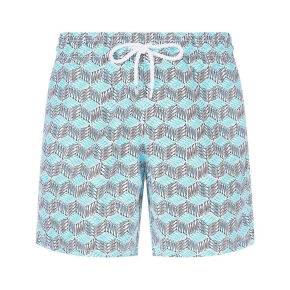 Vilebrequin Other - VILEBREQUIN Okoa Mini Fish Print Swim Shorts In Blue Men's Size XL H14835